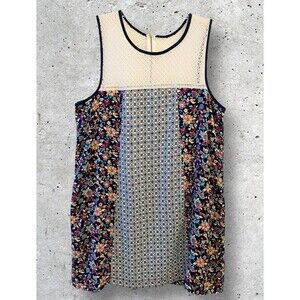 Xhilaration Dress Sleeveless White Lace Floral Print Juniors Size XXL